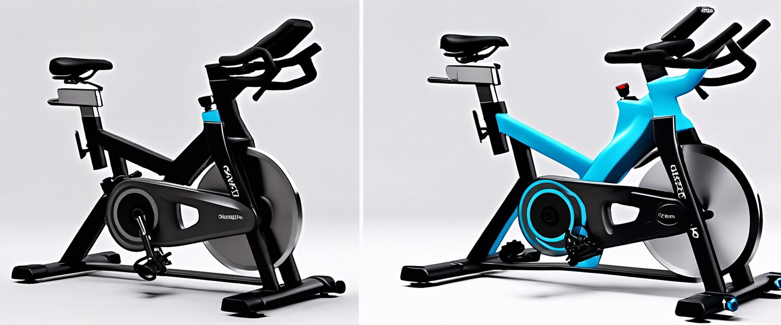 Comparison of different spin bike models