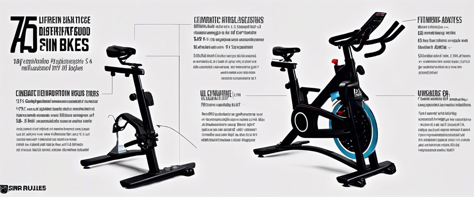 Spin bike features infographic